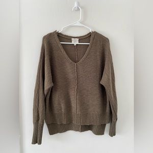 Knit v neck sweater